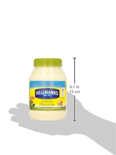 Hellmann's Light Olive Oil Mayonnaise, 890mL/30oz., {Imported from Canada}